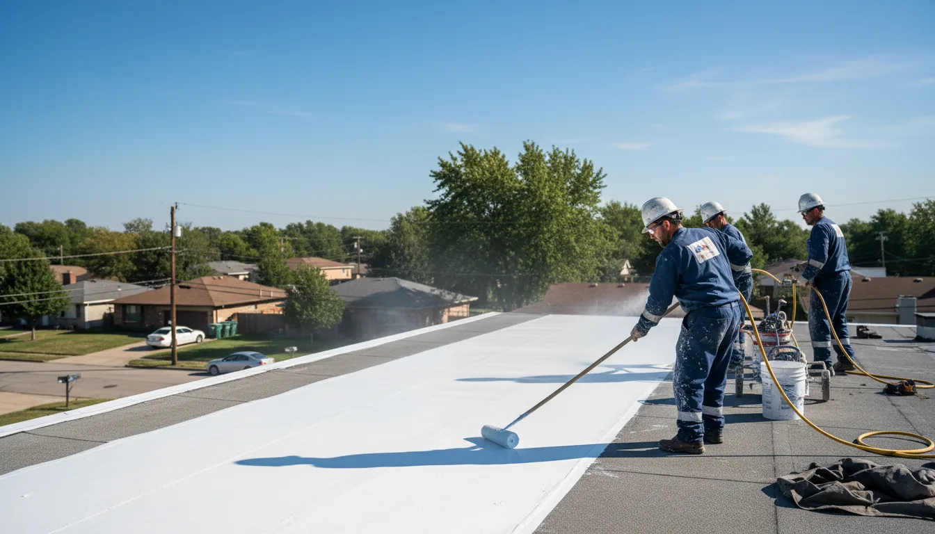 Commercial roof coating in Strawberry, AR near me